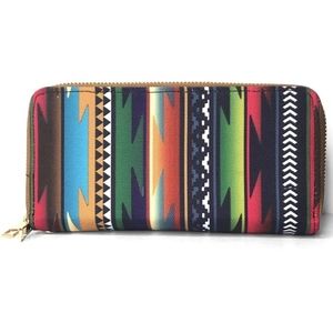 Last ONE! Vibrant Double Decker Wallet with Detachable Wristlet Strap
